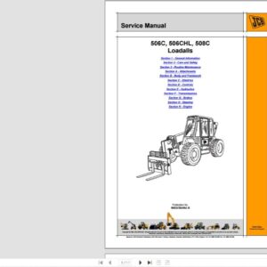 SERVICE MANUAL JCB 506C-506CHL-508C  Loadalls