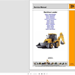 SERVICE MANUAL JCB  Backhoe Loader  JCB 3C-3CX-4CX