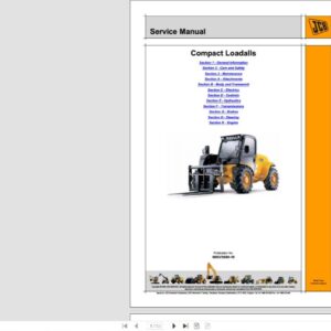 SERVICE MANUAL JCB Compact Loadalls
