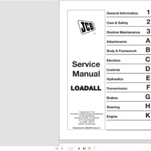 SERVICE MANUAL JCB LOADALL