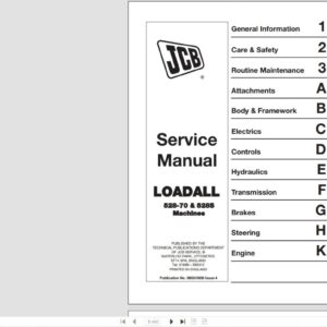 SERVICE MANUAL JCB LOADALL 528-70 Y 528S