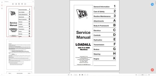 SERVICE MANUAL JCB LOADALL 528-70 Y 528S