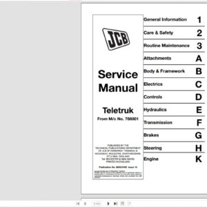 SERVICE MANUAL JCB Teletruk