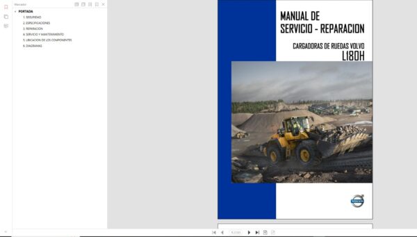 Manual de Servicio - Reparación Cargador Frontal L180H Volvo