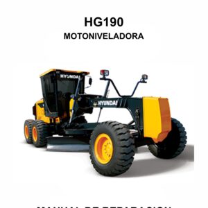 MANUAL DE REPARACION MOTONIVELADORA HYUNDAI HG190-ESPAÑOL
