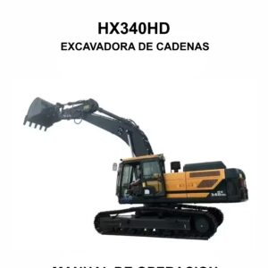 MANUAL DE OPERACION EXCAVADORA DE CADENAS HYUNDAI HX340HD-ESPAÑOL