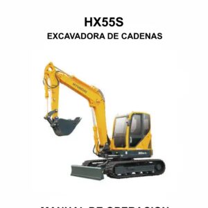 MANUAL DE OPERACION EXCAVADORA DE CADENAS HYUNDAI HX55S-ESPAÑOL
