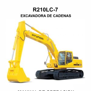MANUAL DE OPERACION EXCAVADORA DE CADENAS HYUNDAI R210LC-7-ESPAÑOL
