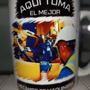 TAZA PERSONALIZADA MECANICO DE MAQUINARIA PESADA