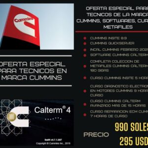 OFERTA ESPECIAL PARA TECNICOS CUMMINS