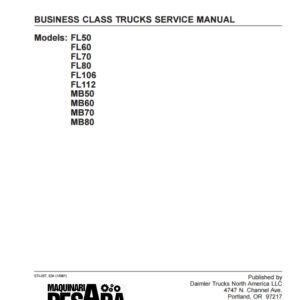 FREIGHTLINER BUSINESS CLASS TRUCKS SERVICE MANUAL