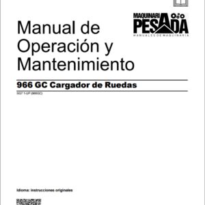 Manual de Operación y Mantenimiento Cargador Frontal 966 GC
