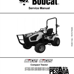 CT1021, CT1025 Compact Tractor (CT1021 HST) S/N B54811001 & Above