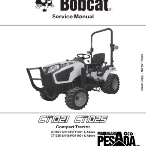 CT1021, CT1025 Compact Tractor CT1021 S/N B4VF11001 & Above