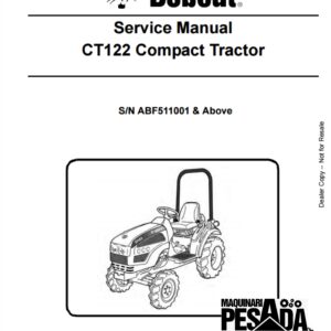SERVICE MANUAL CT122 Compact Tractor S/N ABF511001 & Above