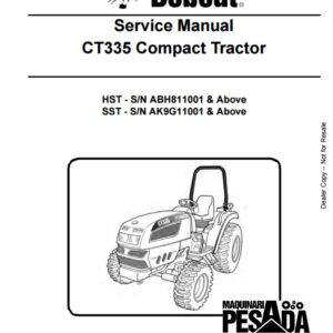 CT335 Compact Tractor HST - S/N ABH811001 & Above