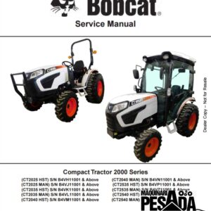 Compact Tractor 2000 Series (CT2025 HST) S/N B4VH11001 & Above