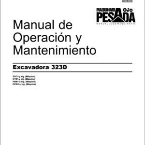 Manual de Operación y Mantenimiento EXCAVADORA 323D