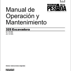 Manual de Operación y Mantenimiento EXCAVADORA 325