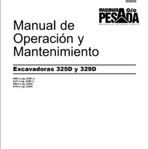 Manual de Operación y Mantenimiento EXCAVADORA 325D y 329D