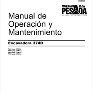 Manual de Operación y Mantenimiento EXCAVADORA 374D
