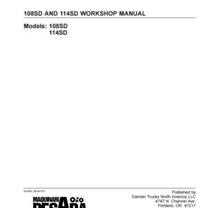 FREIGHTLINER 108SD AND 114SD WORKSHOP MANUAL