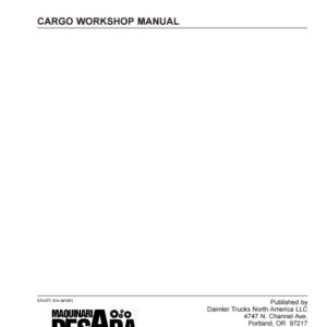 FREIGHTLINER CARGO WORKSHOP MANUAL