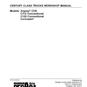 FREIGHTLINER CENTURY CLASS TRUCKS WORKSHOP MANUAL