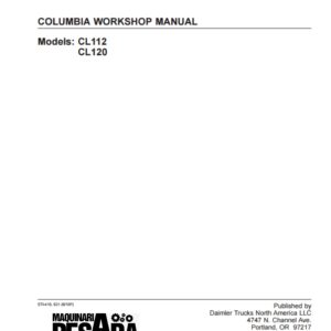 FREIGHTLINER COLUMBIA TRUCKS WORKSHOP MANUAL Models CL112, CL120