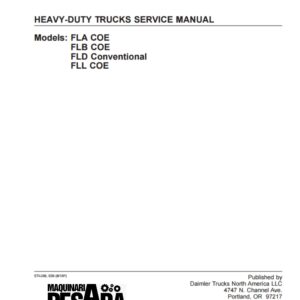 FREIGHTLINER HEAVY-DUTY TRUCKS SERVICE MANUAL