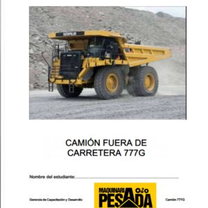 MANUAL DEL ESTUDIANTE CAMION FUERA DE CARRETERA 777G