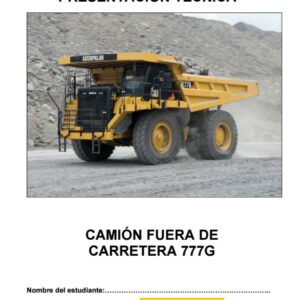 MANUAL DEL ESTUDIANTE CAMIÓN FUERA DE CARRETERA 777G