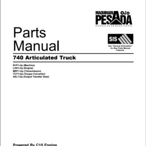 PARTS MANUAL 740 Articulated Truck