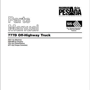 PARTS MANUAL 777D Off-Highway Truck