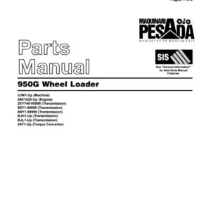 PARTS MANUAL 950G Wheel Loader