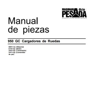 PARTS MANUALS 950GC Wheel Loader CAT