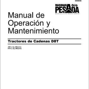 Manual de Operación y Mantenimiento Tractor de Cadenas D8T
