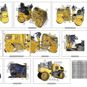 PAVING COMPACTOR HYDRAULIC AND ELECTRICAL DIAGRAMS