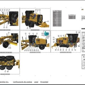MOTOR GRADER HYDRAULIC AND ELECTRICAL DIAGRAMS